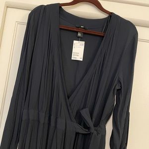 H&M long sleeve wrap dress